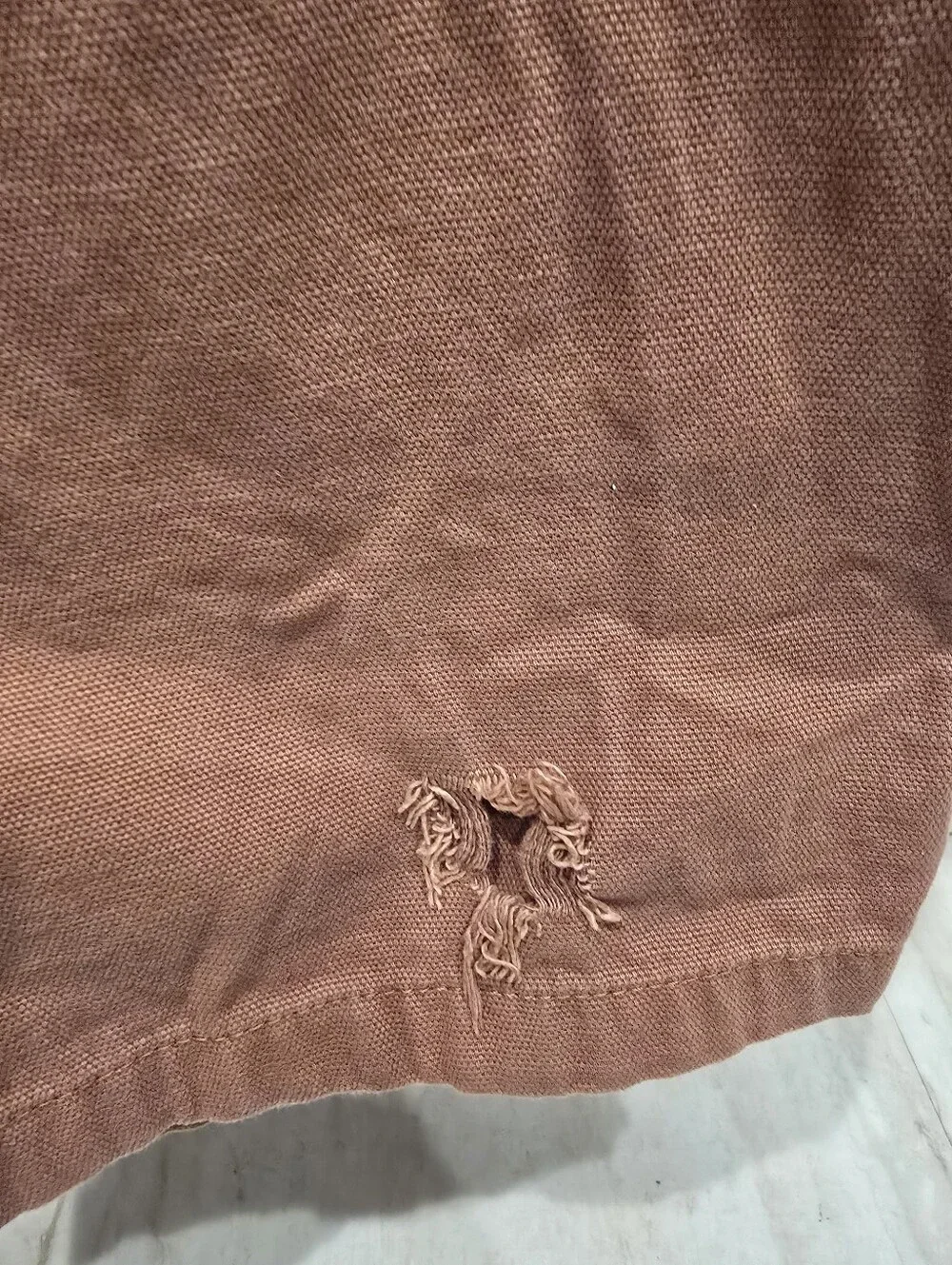 Liberty Bib Overalls Men's 44x28 Brown Duck Canvas Carpenter Damaged
